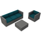 District Outdoor 3 - Piece Conversation Set