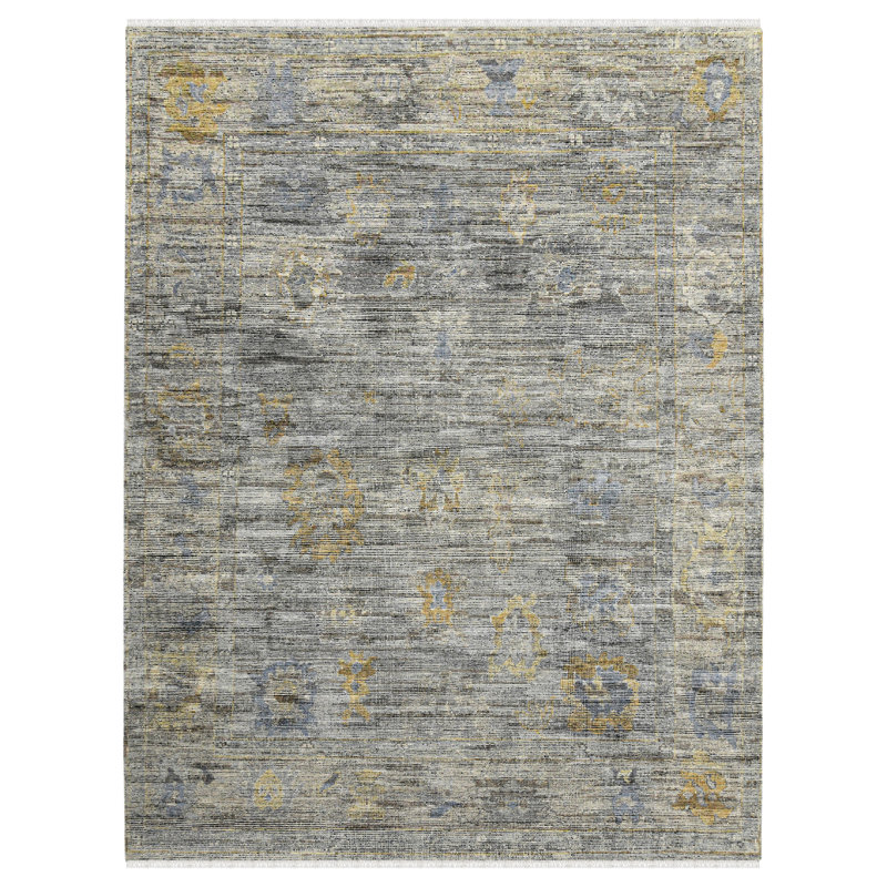 Wool Geometric Area Rug, Rectangle 2' x 3'