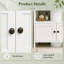 Armoire de rangement sous l'évier de style moderne pour lavabos sur pied; design blanc minimaliste; lavabo non inclus; convient au rangement sous l'évier.