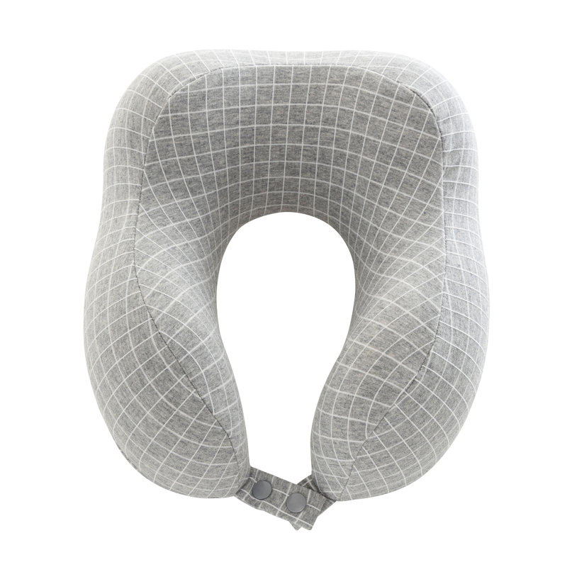 Travel Pillow - Memory Foam Pillow with Washable Cover - Neck Pillows for Sleeping on Airplanes, Trains, Cars, and Buses by Home-Complete