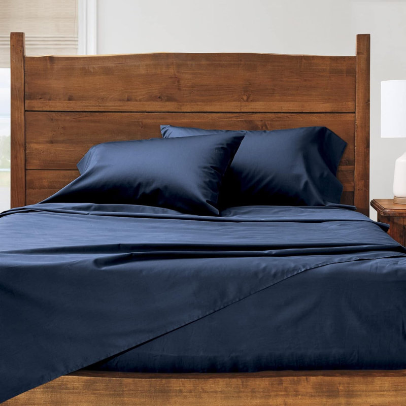 Sheet Set, Twin Sheet Set with 1 Pillowcase, Navy