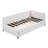Beige Linen Upholstered Twin Size Daybed with Trundle, Sofa Bed Frame with Wood Slats, No Box Spring Needed-1553509794