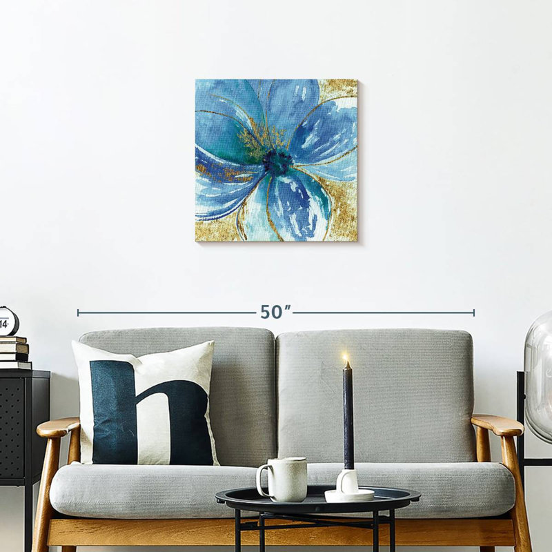 Nigella Blue, 20" H x 20" W