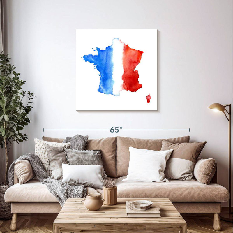 Carte de Borges du drapeau de la France