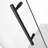 Belmore GS 53" x 72" Hinged Frameless Frosted Shower Door-30273081-105482103