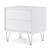 Deoss White Finish Accent Table-518295348