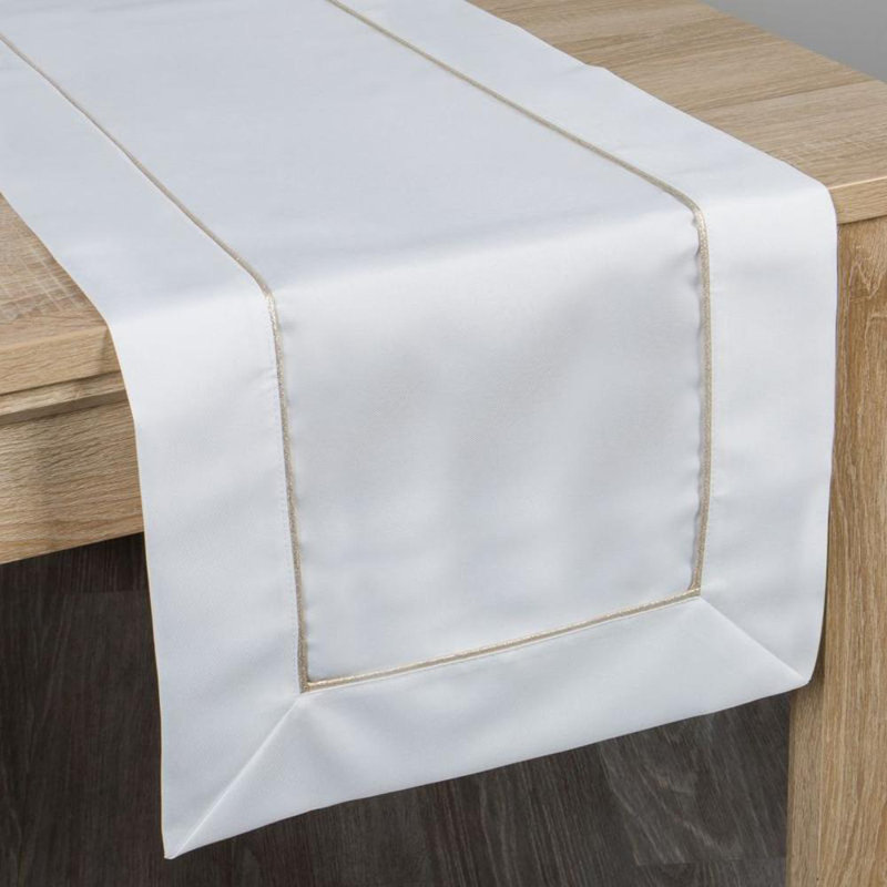 Madele Tablecloth 70 X 150 Cm White, 40cm W x 200cm L