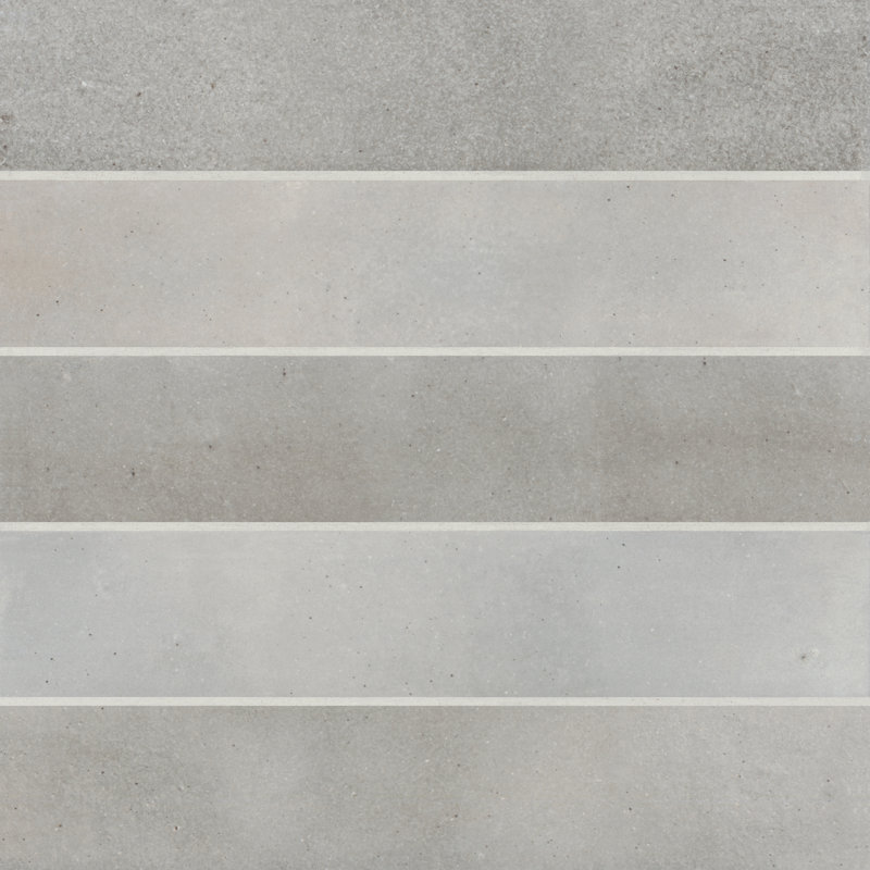 Carreau de mur et de plancher en porcelaine 2,5 po x 12 po Celine, Grège