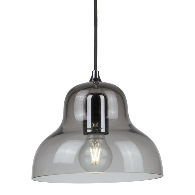Luminaire suspendu en forme de dôme à 1 lumière Essentials, Gris