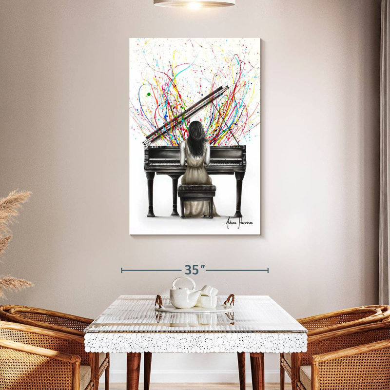 Abarca Grand Piano Solo, 48" H x 32" W