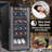 NutriChef Dual Zone 19.3'' Freestanding 18 Bottle Wine Refrigerator