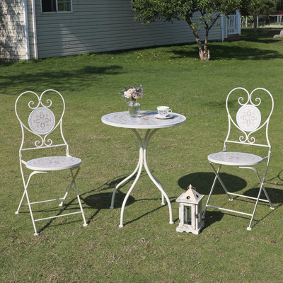 Ensemble bistro de patio, ensemble bistro d'extérieur pour 2 personnes, petite table de patio et chaises de jardin, table de salle à manger et chaises