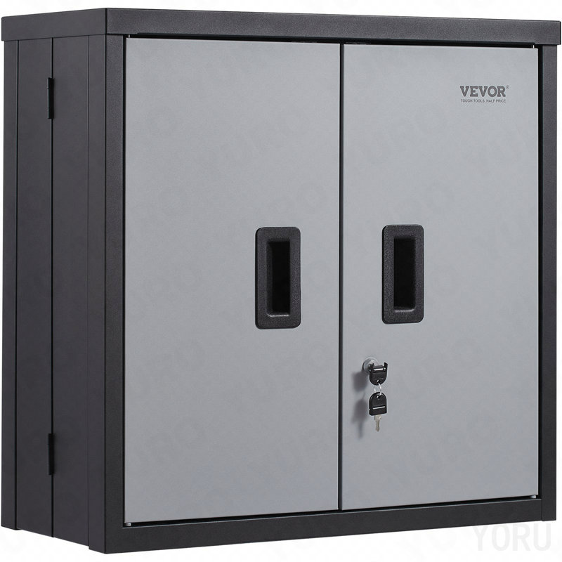 Armoire murale pliable, en métal, petite 26 po, porte magnétique pour garage - standard
