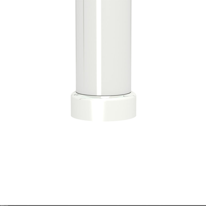 Table basse ovale en verre transparent, Blanc