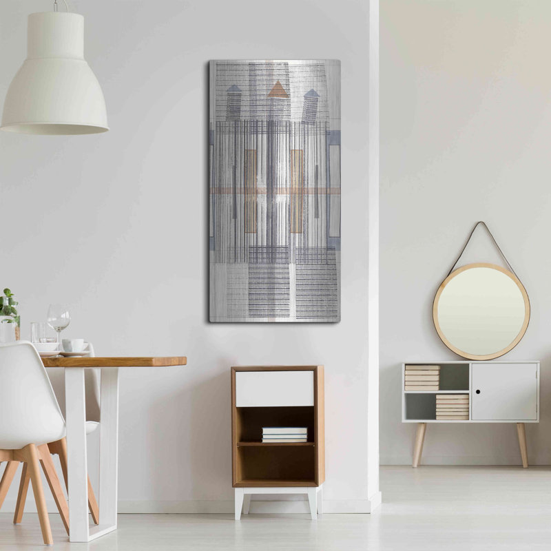 «Pinnacle III» par Nikki Galapon, art mural en métal, 24 po x 48 po, H 48 po x l 24 po