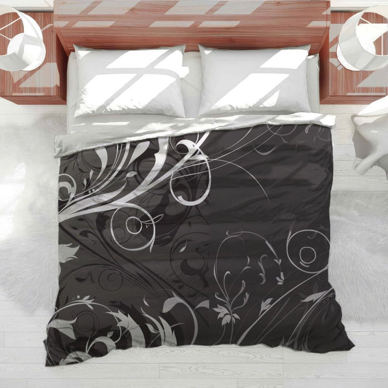 Swirls Bedding Cool Pattern Comforter Calm, Twin Comforter