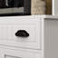Armoire de cuisine avec rangement - blanc pour casseroles, poêles et plats
