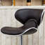 Ensemble de 2 tabourets pivotants réglables Masaccio avec base chromée Airlift, parfait pour les sièges modernes et confortables-544179624
