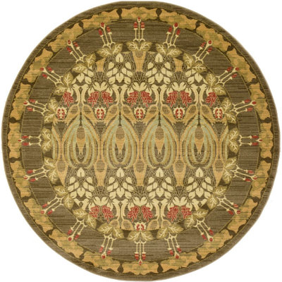 Tapis brun ikat Moore