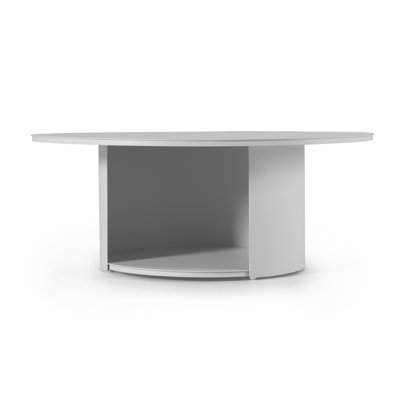 Clauson - Outdoor White Coffee Table