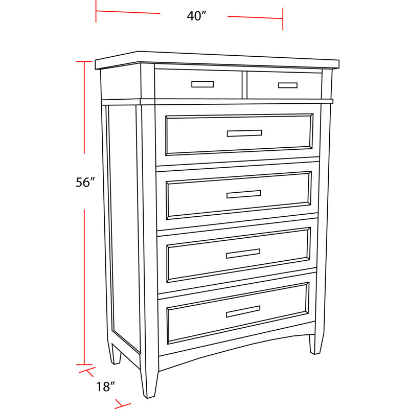 Bankhead 6 Drawer Dresser