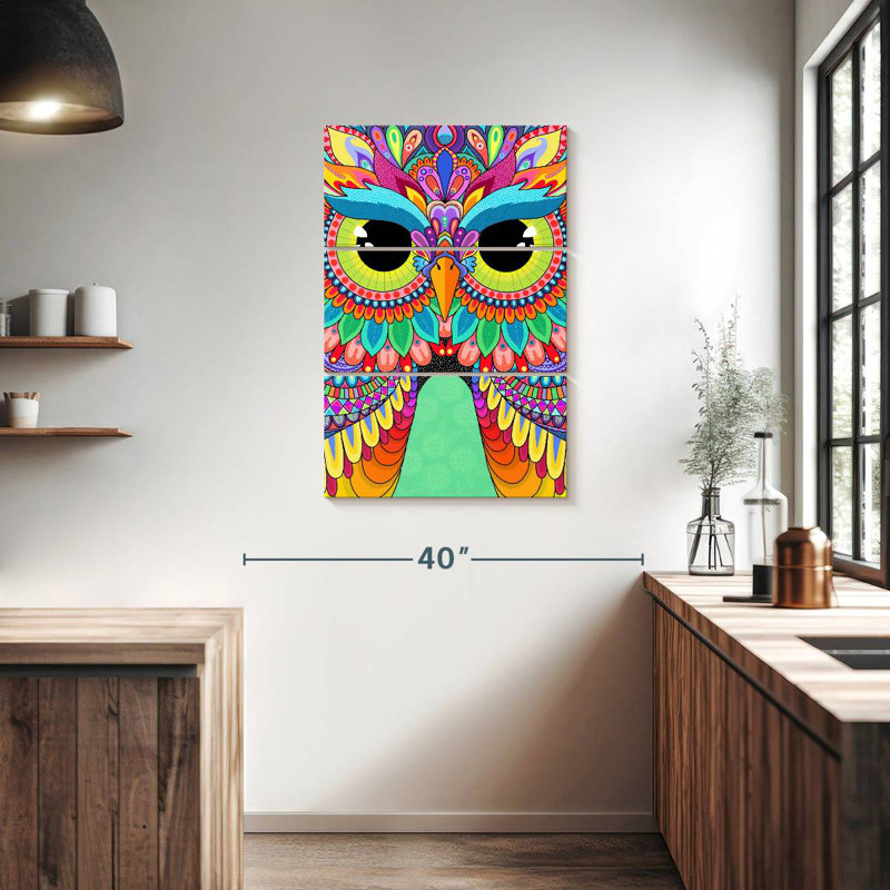 Brampt Rainbow Hoot, 38" H x 24" W