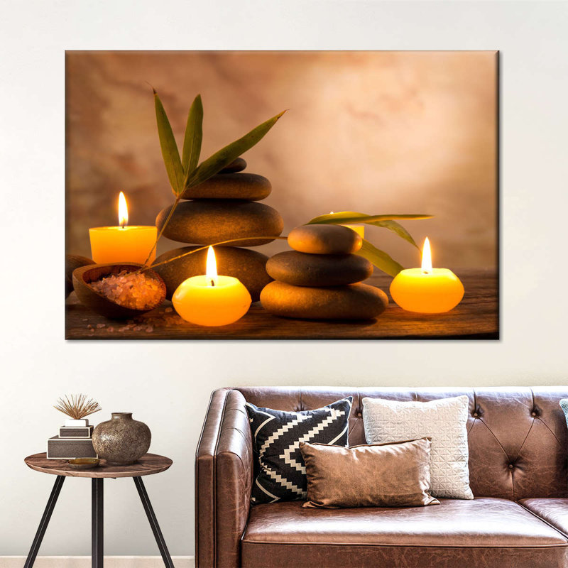 " Spa Aromatic Candles Canvas Print ", 30" H x 20" W x 1.25" D