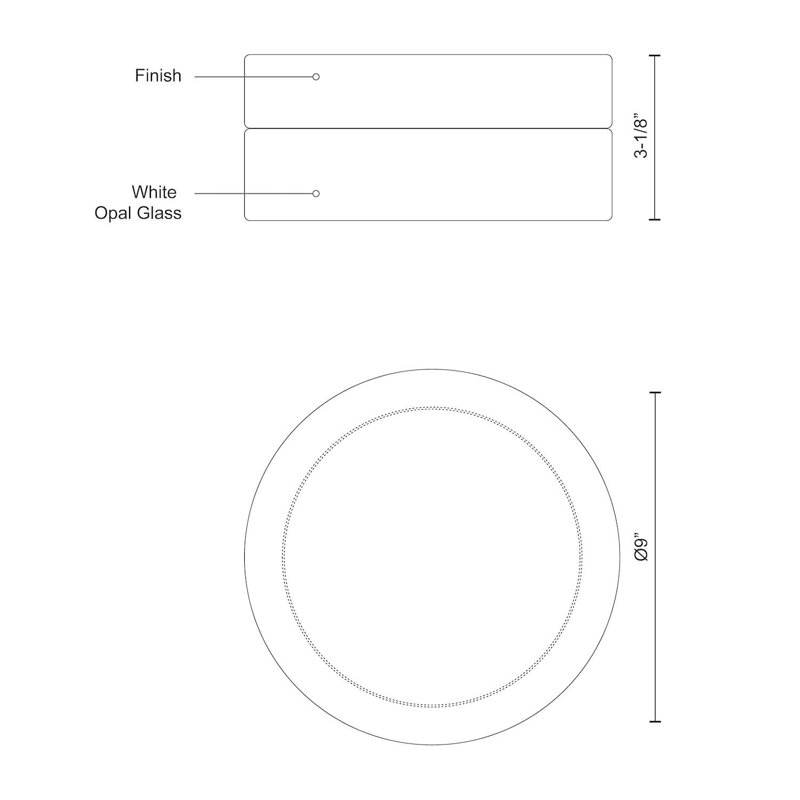 Lomita 1 - Light LED Flush Mount, Brushed Nickel