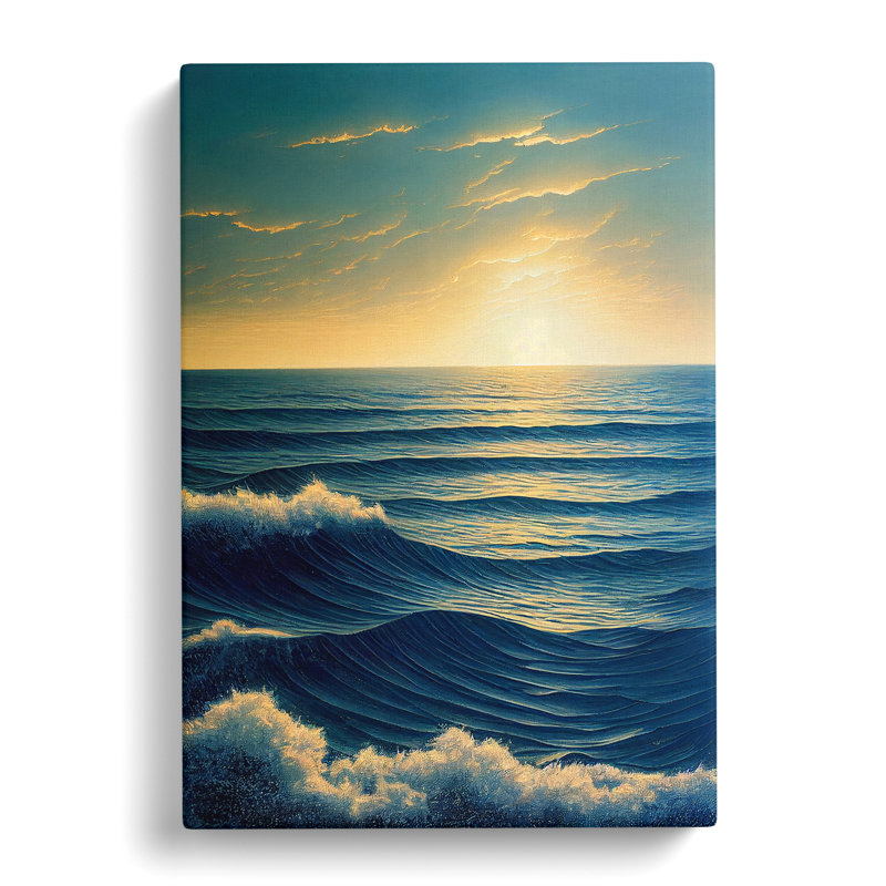Ocean Sunrise - Wrapped Canvas, 50cm H x 35cm W x 3cm D
