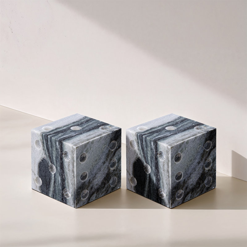 Dice Marble Abstract Figurines & Sculptures, Panda