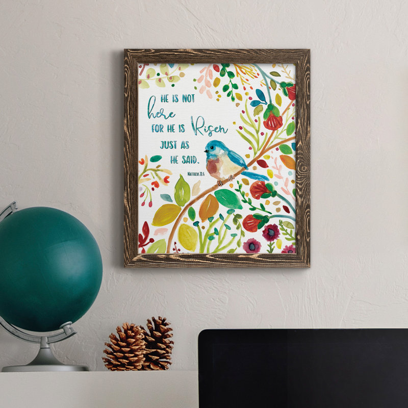 " He Is Risen " Painting Print, Walnut, 37.5" H x 27.5" W x 1" D