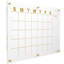 Calendrier mural en acrylique effaçable à sec Excello Brands, 20 po x 30 po, imprimé doré