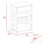 Verona Kitchen Cart, Three Shelves, Four Casters