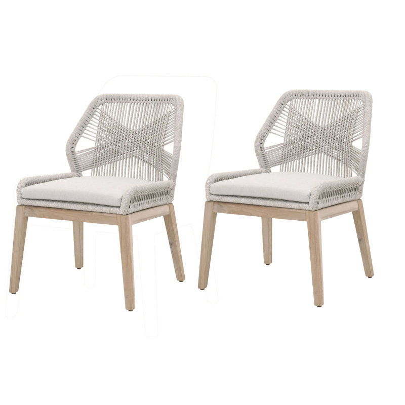 Chaise d'appoint Claborn, gris, Blanc