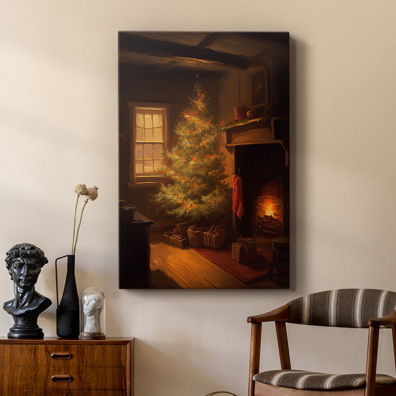 Art des Fêtes de Noël DCV III - galerie sur mesure, H 27 po x l 18 po