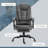 Soft Gray BEIMO Standard Size 7-Point Vibrating Reclining Massage Office Chair Faux Leather-941386160