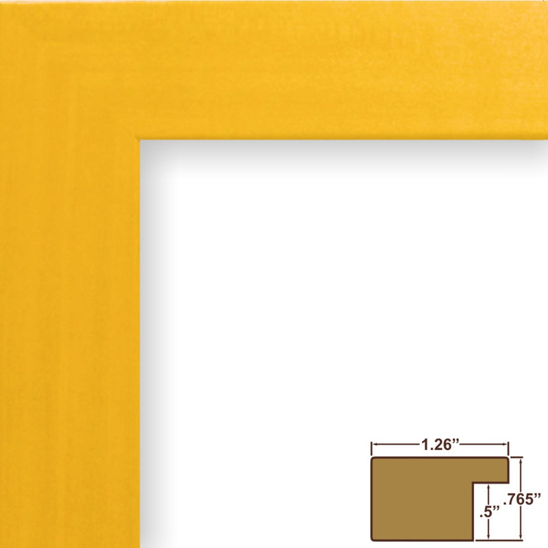 Ensemble de cadres photo Fernald, Jaune, 24 po x 36 po