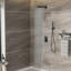 Pomme de douche double 10 pouces - noir mat, fixation murale, pluie et à main, 1,8 gal / min, acier inoxydable, entrée simple à trou unique avec douche à main, matériaux élevés-120883177