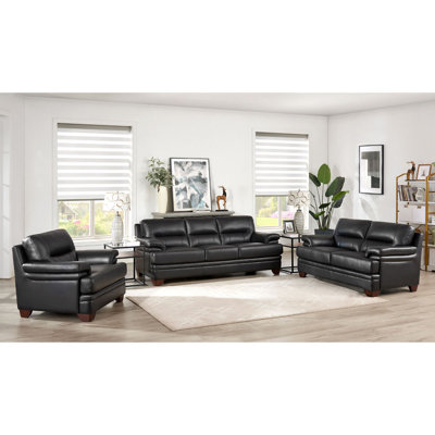 3 - Piece Leather Living Room Set
