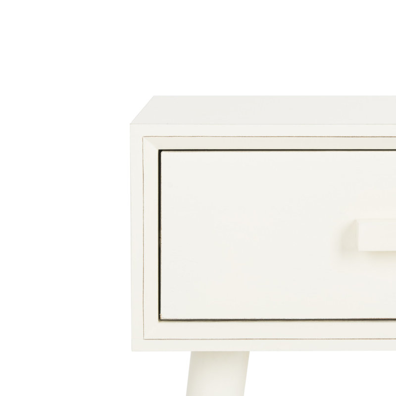 Dayawati End Table with Storage, White
