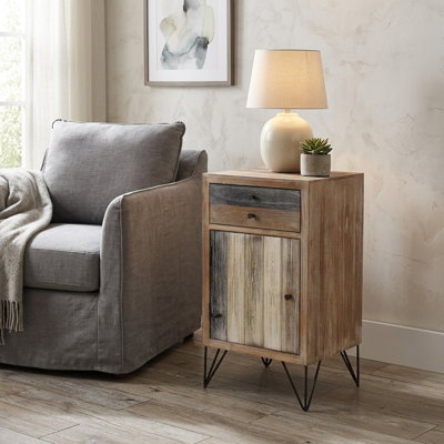 Table de bout avec rangement Calliphon Plank