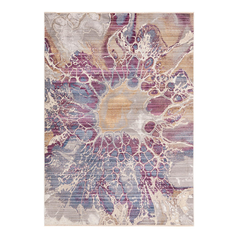 Tapis Red Barrel Studio® Imersion Deepa, Rectangle 6 pi x 8 pi 9 po