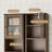 Natyra Freestanding Linen Cabinet, Tall Bathroom Cabinet, with a Drawer, Adjustable Shelves-2130834336