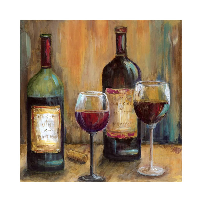 Elegant Reds by Marilyn Dunlap - Wrapped Canvas Painting, 66.04 cm H x 66.04 cm W x 1.91 cm D
