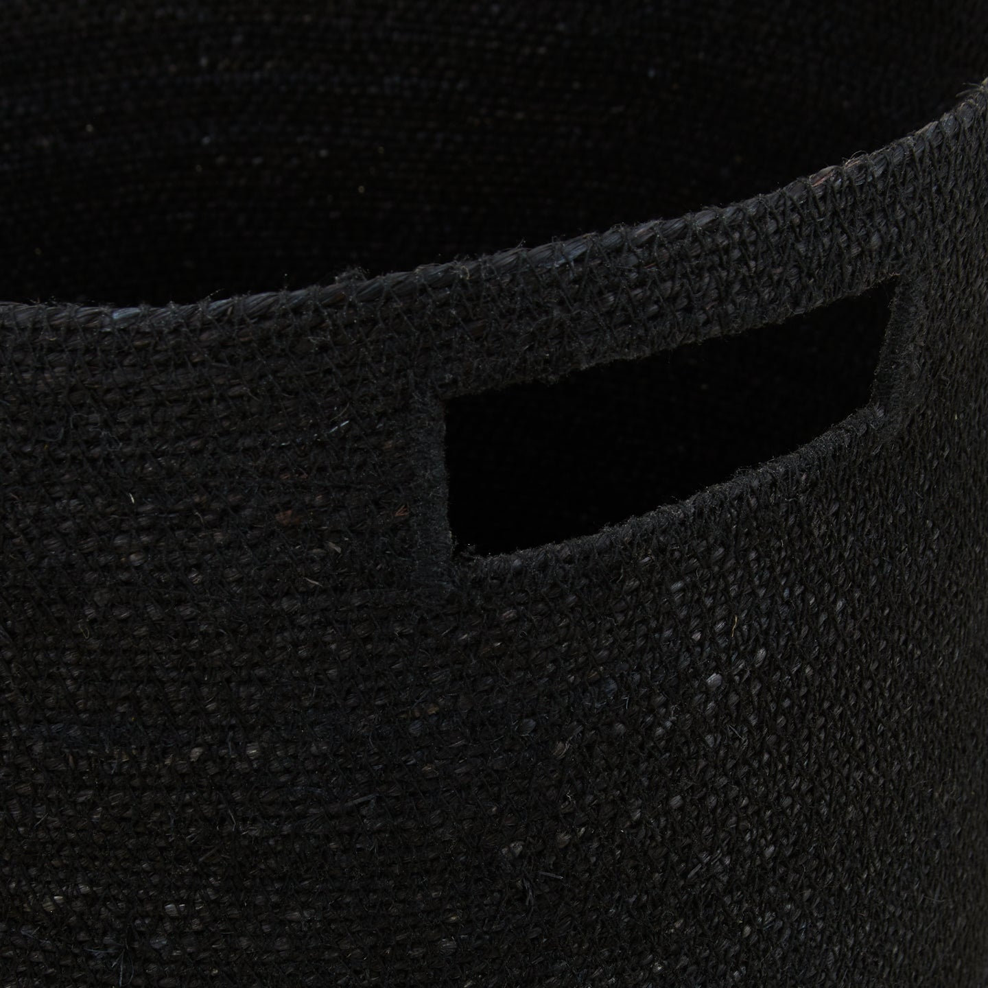 Laundry Hamper with Handles, Black