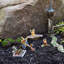 Figurine de jardin miniature fée, oiseau bleu