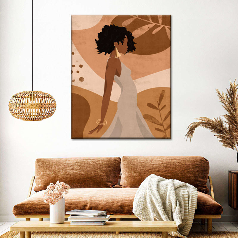 Boho Classy Woman II sur toile, H 15 po x l 12 po x P 1,25 po