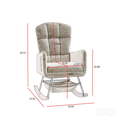 Fauteuil berçant rose