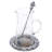 Fleur De Lis Glass Beverage Dispenser