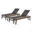 SALON WATERLOO CHAISE AVEC TABLE EN BOIS ATTACHÉE (ensemble de 2)